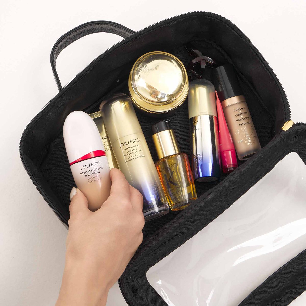 Necessaire de Couro Legítimo com Visor | Artesanal