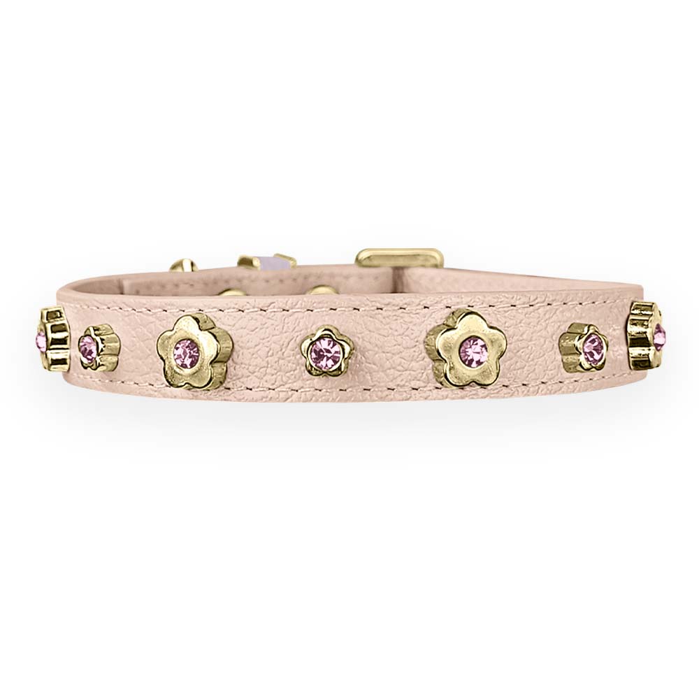 Coleira Personalizada para Cachorro com Flor | Kylie