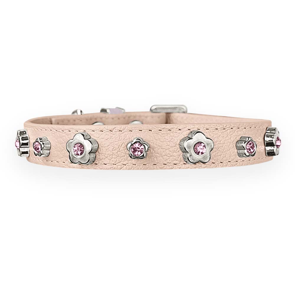 Coleira Personalizada para Cachorro com Flor | Kylie