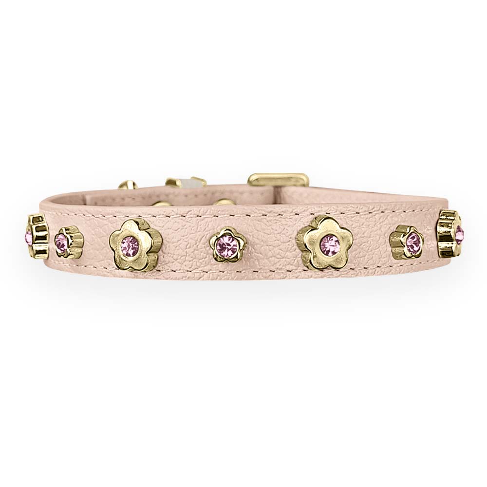 Coleira Personalizada para Cachorro com Flor | Kylie