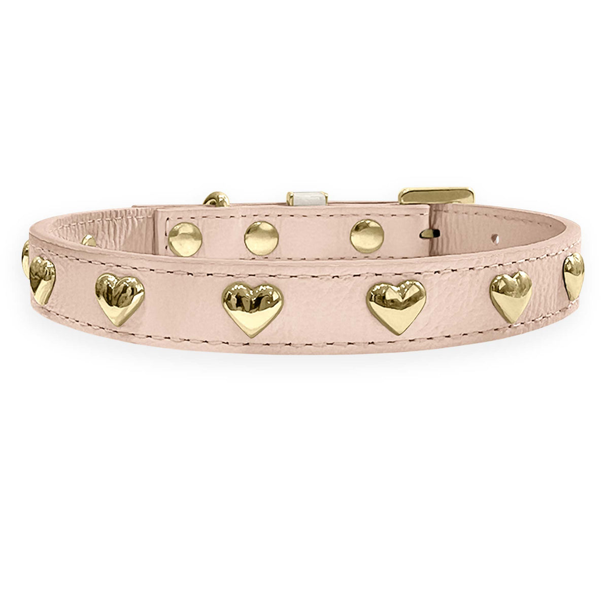 Coleira Personalizada para Cachorro com Corações | Stella
