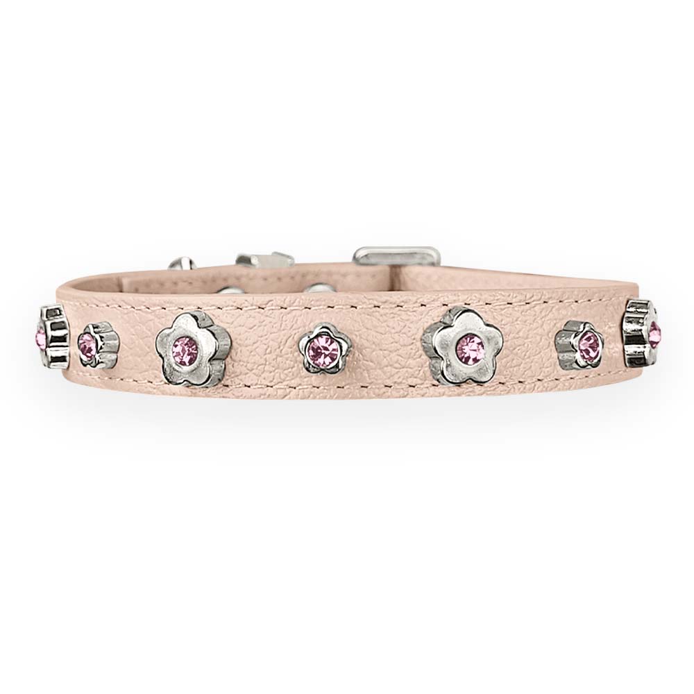 Coleira Personalizada para Cachorro com Flor | Kylie