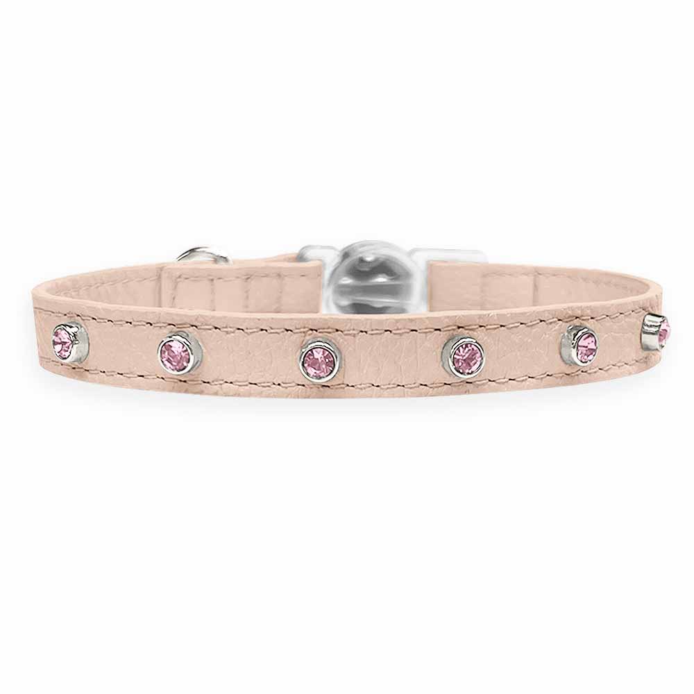 Coleira para Gato em Couro com Strass | Alice