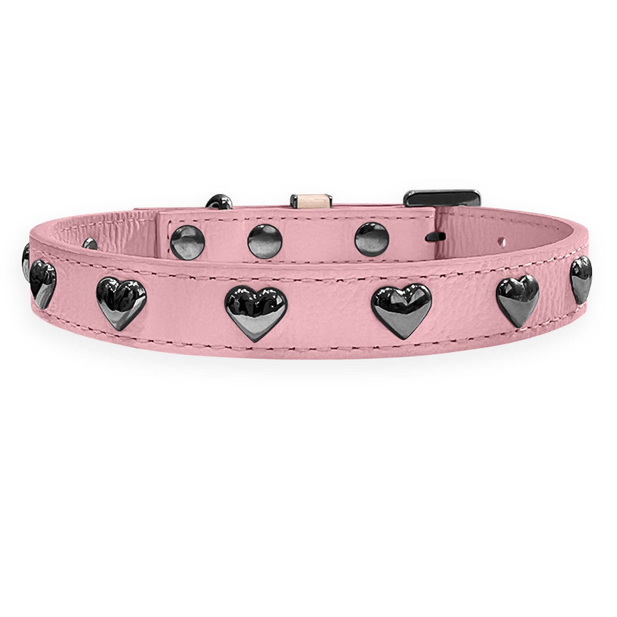 Coleira Personalizada para Cachorro com Corações | Stella