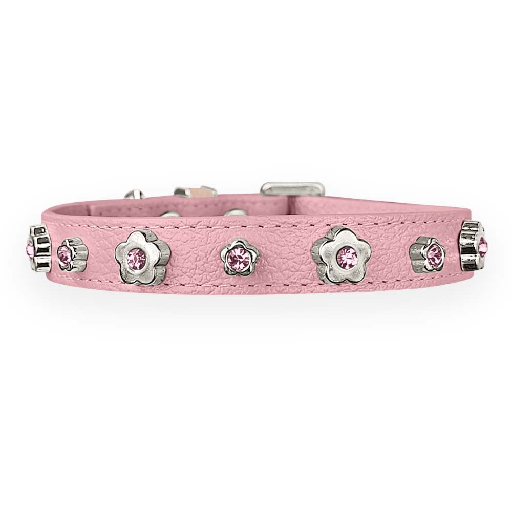 Coleira Personalizada para Cachorro com Flor | Kylie