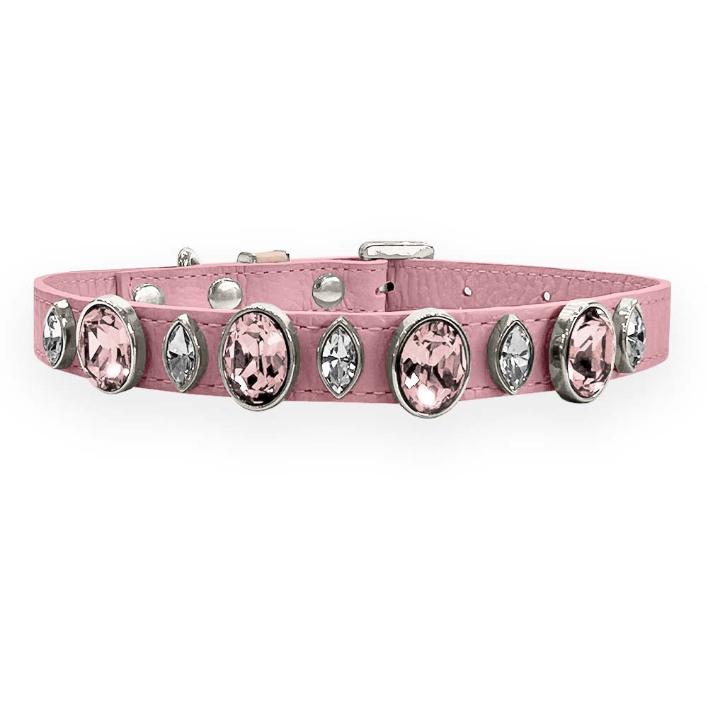 Coleira para Cachorro com Cristais de Strass | Catarina