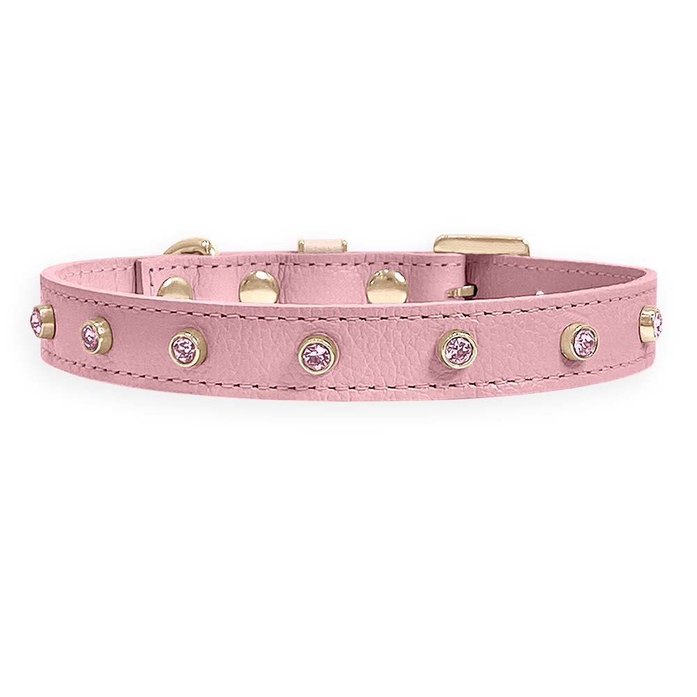Coleira Personalizada para Cachorro com Strass | Alice