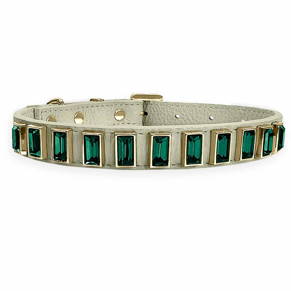 Coleira Personalizada para Cachorro com Strass | Ivy