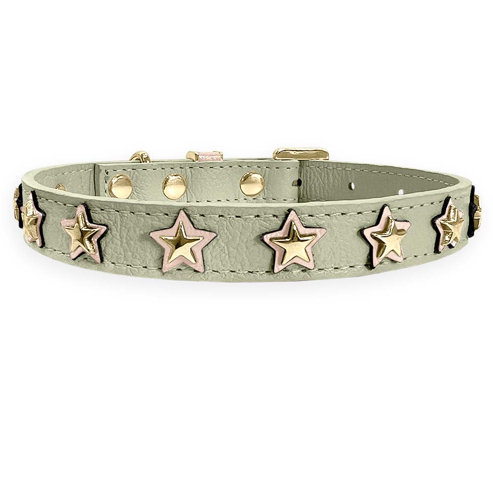 Coleira Personalizada para Cachorro com Estrelas | Órion
