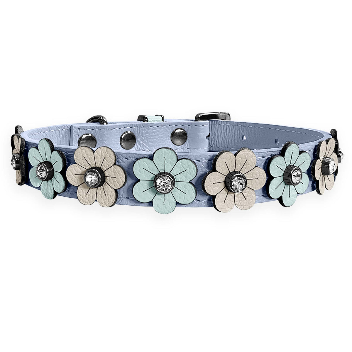 Coleira Personalizada para Cachorro com Flores | Prímula