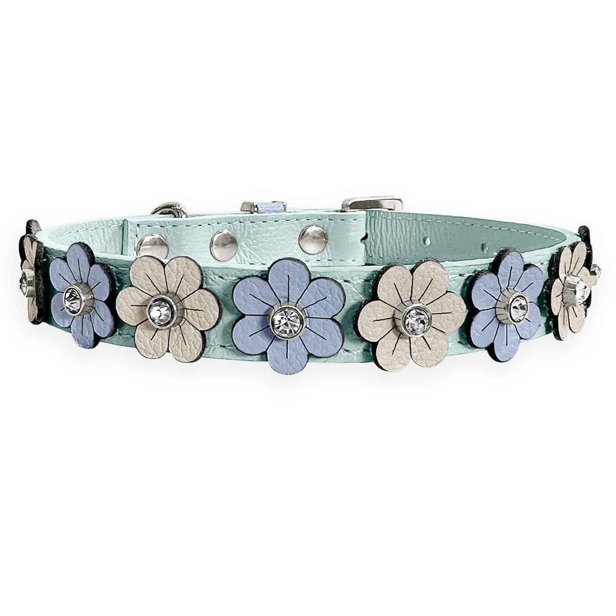 Coleira Personalizada para Cachorro com Flores | Prímula