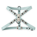 Azul Bebê com Off White e pedras Crystal