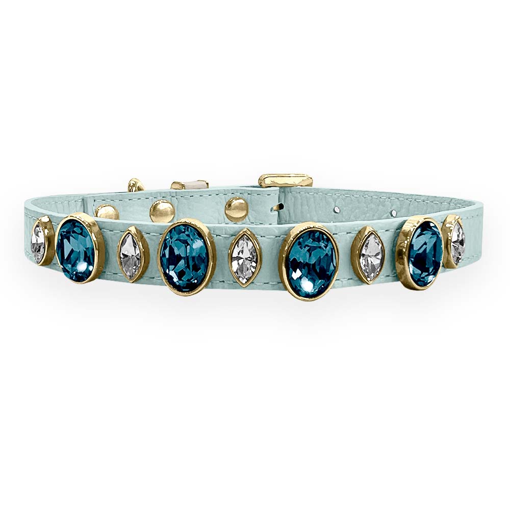 Coleira para Cachorro com Cristais de Strass | Catarina