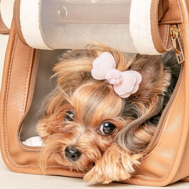 Bolsa de Transporte Pet em Couro | Ollie