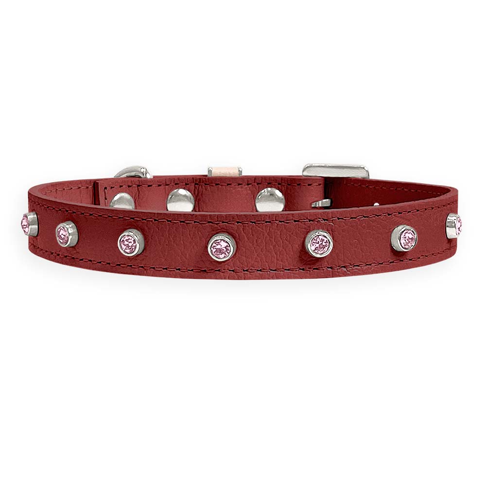 Coleira Personalizada para Cachorro com Strass | Alice