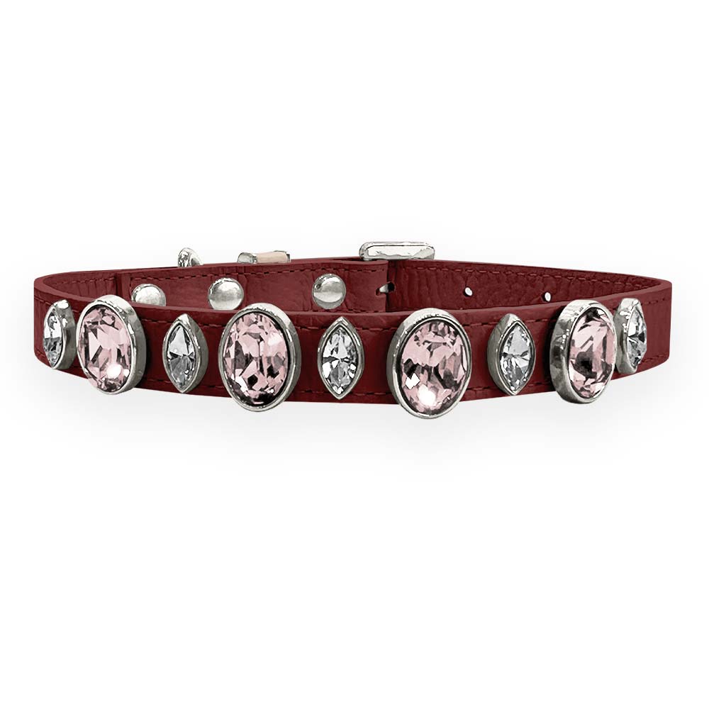 Coleira para Cachorro com Cristais de Strass | Catarina