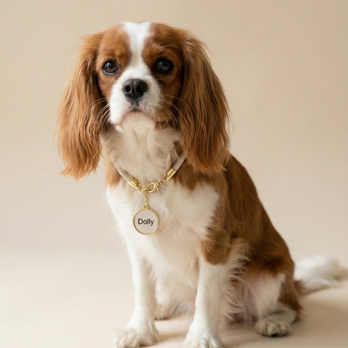 Colar Pet Personalizado em Couro Nobre | Ônix