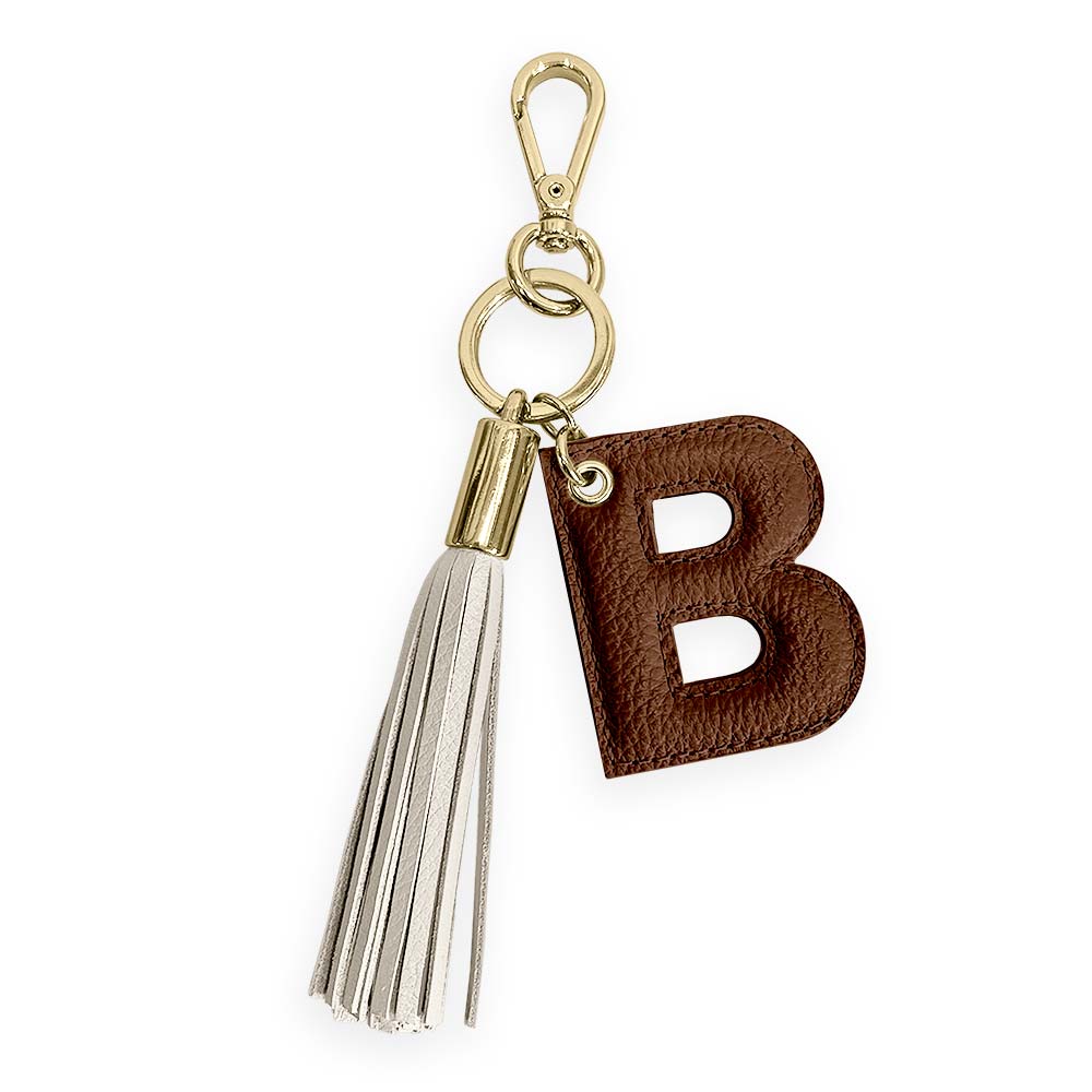 Chaveiro de Couro Personalizado com Inicial | Bia