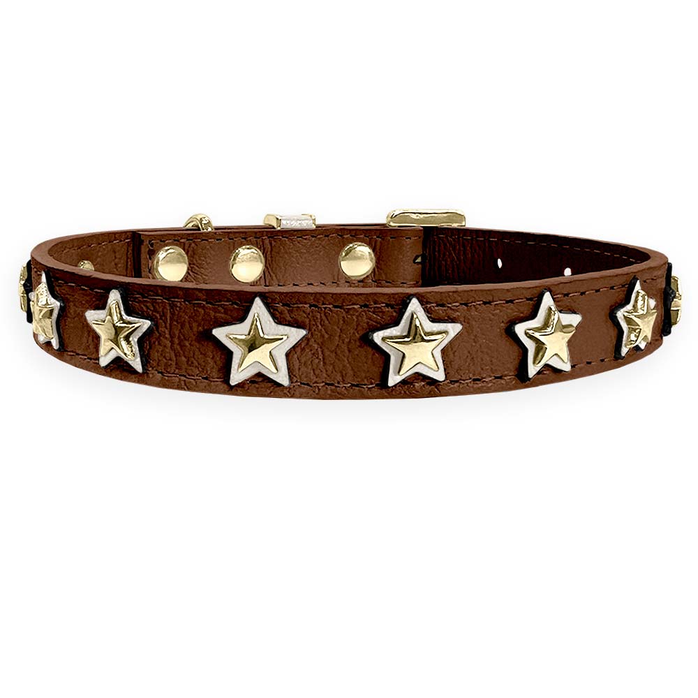 Coleira Personalizada para Cachorro com Estrelas | Órion