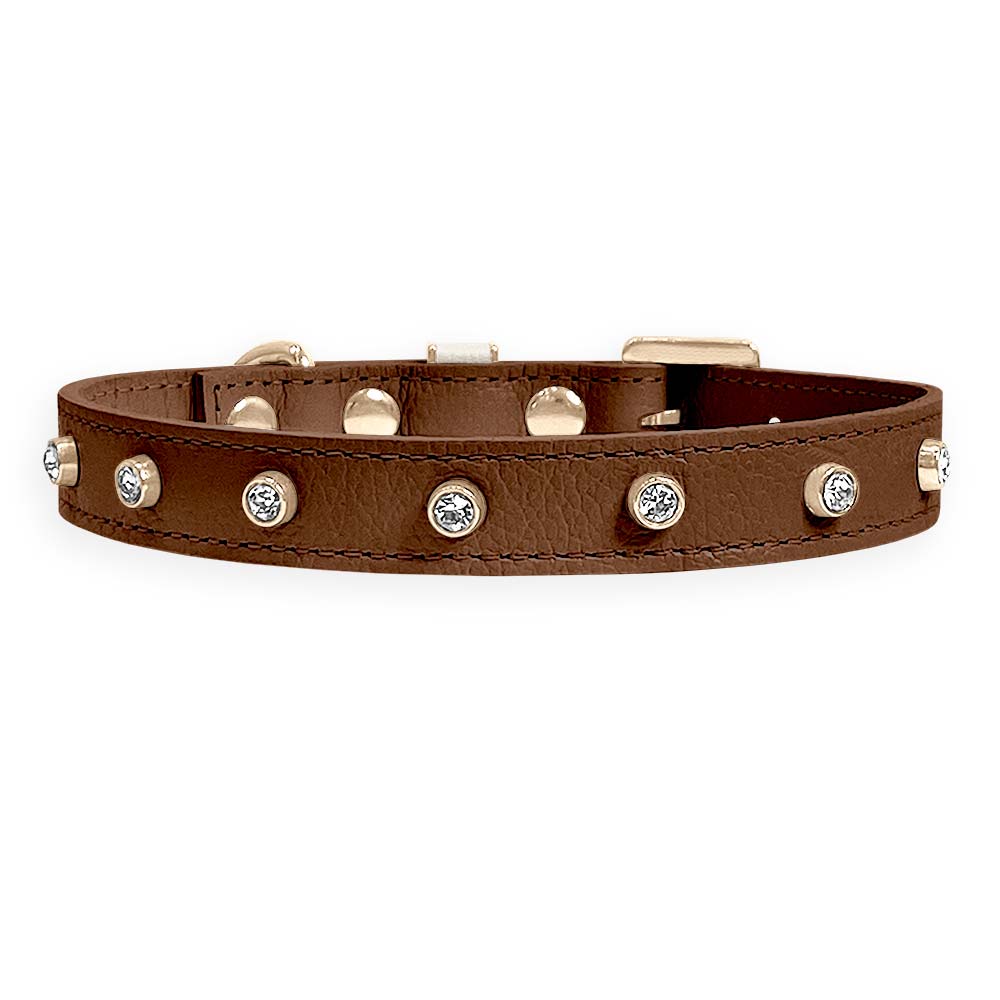Coleira Personalizada para Cachorro com Strass | Alice