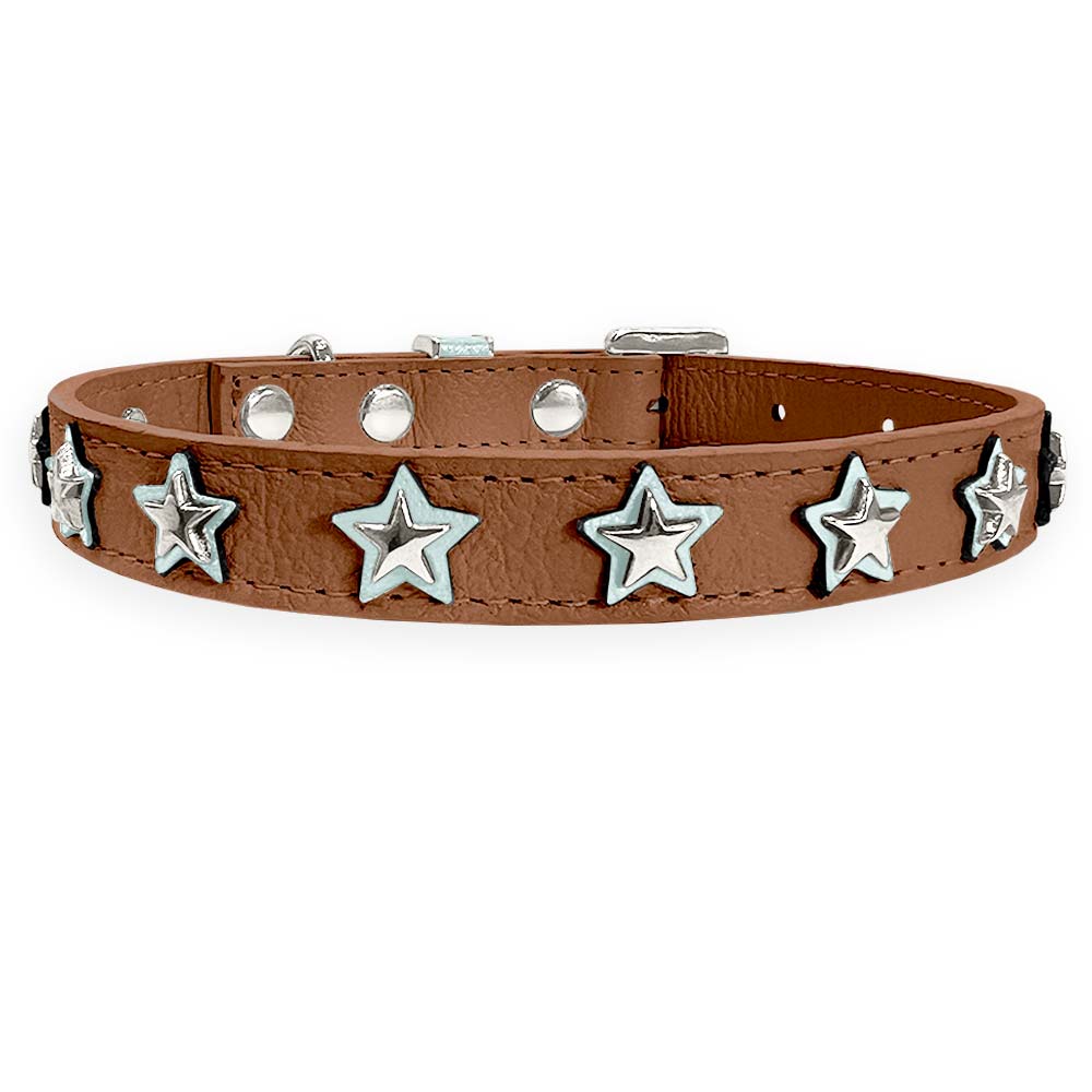 Coleira Personalizada para Cachorro com Estrelas | Órion