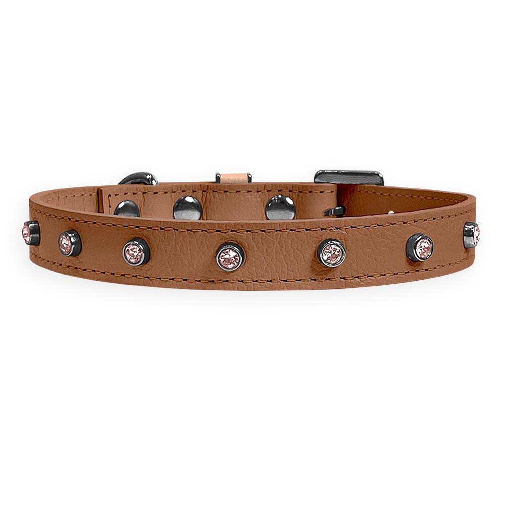 Coleira Personalizada para Cachorro com Strass | Alice