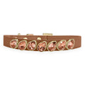 Camel com Nude e pedras Padparadscha