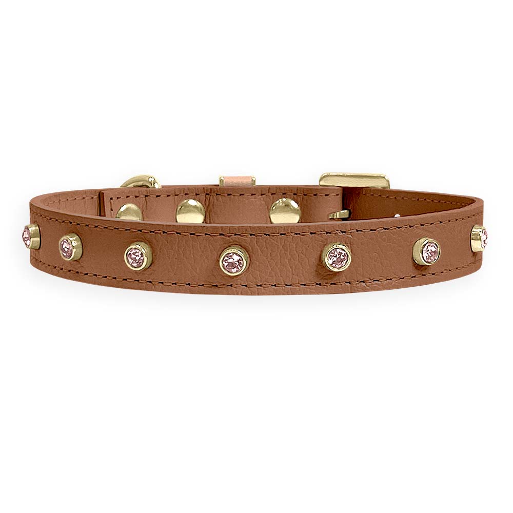Coleira Personalizada para Cachorro com Strass | Alice