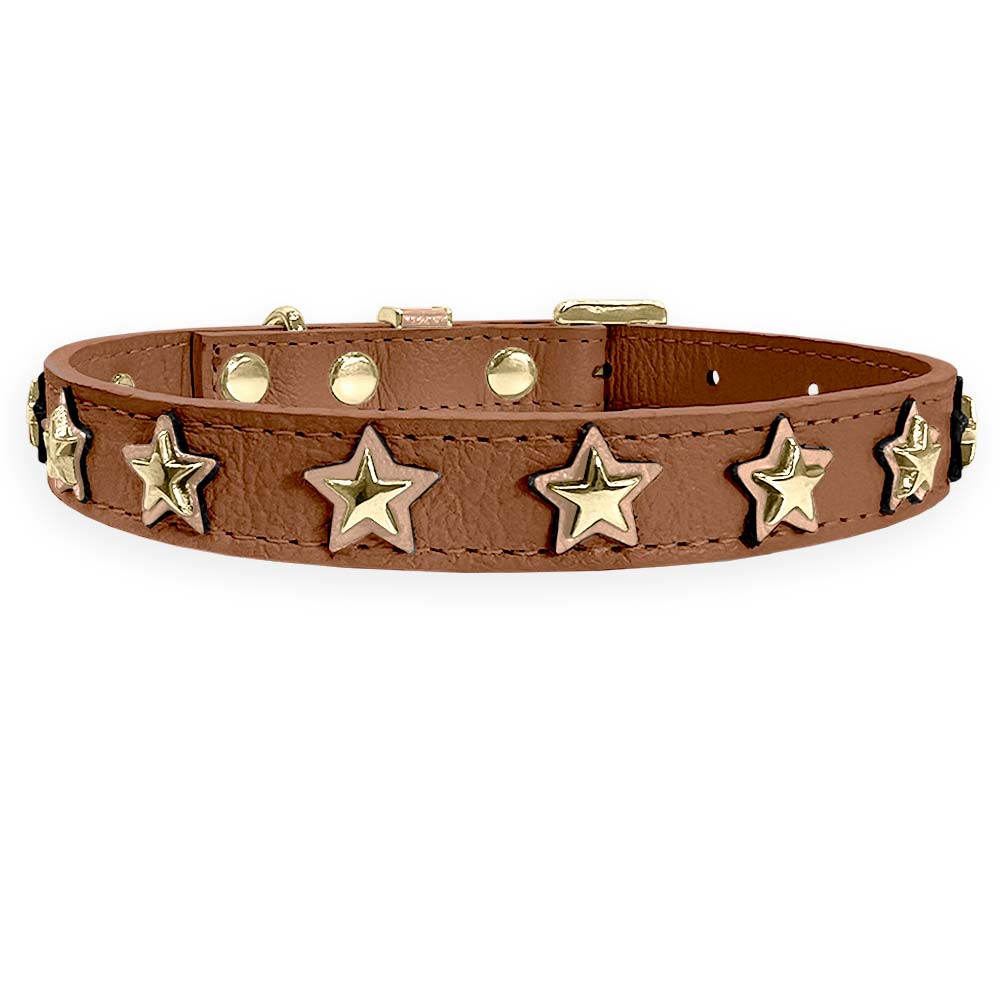 Coleira Personalizada para Cachorro com Estrelas | Órion