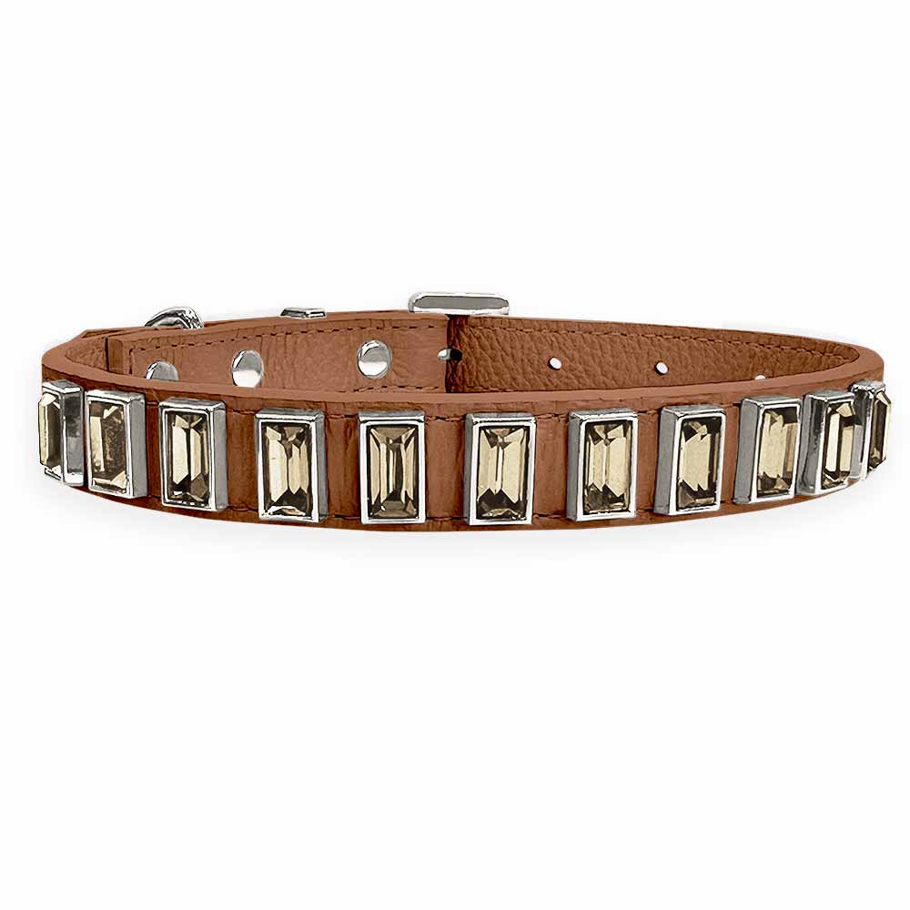 Coleira Personalizada para Cachorro com Strass | Ivy