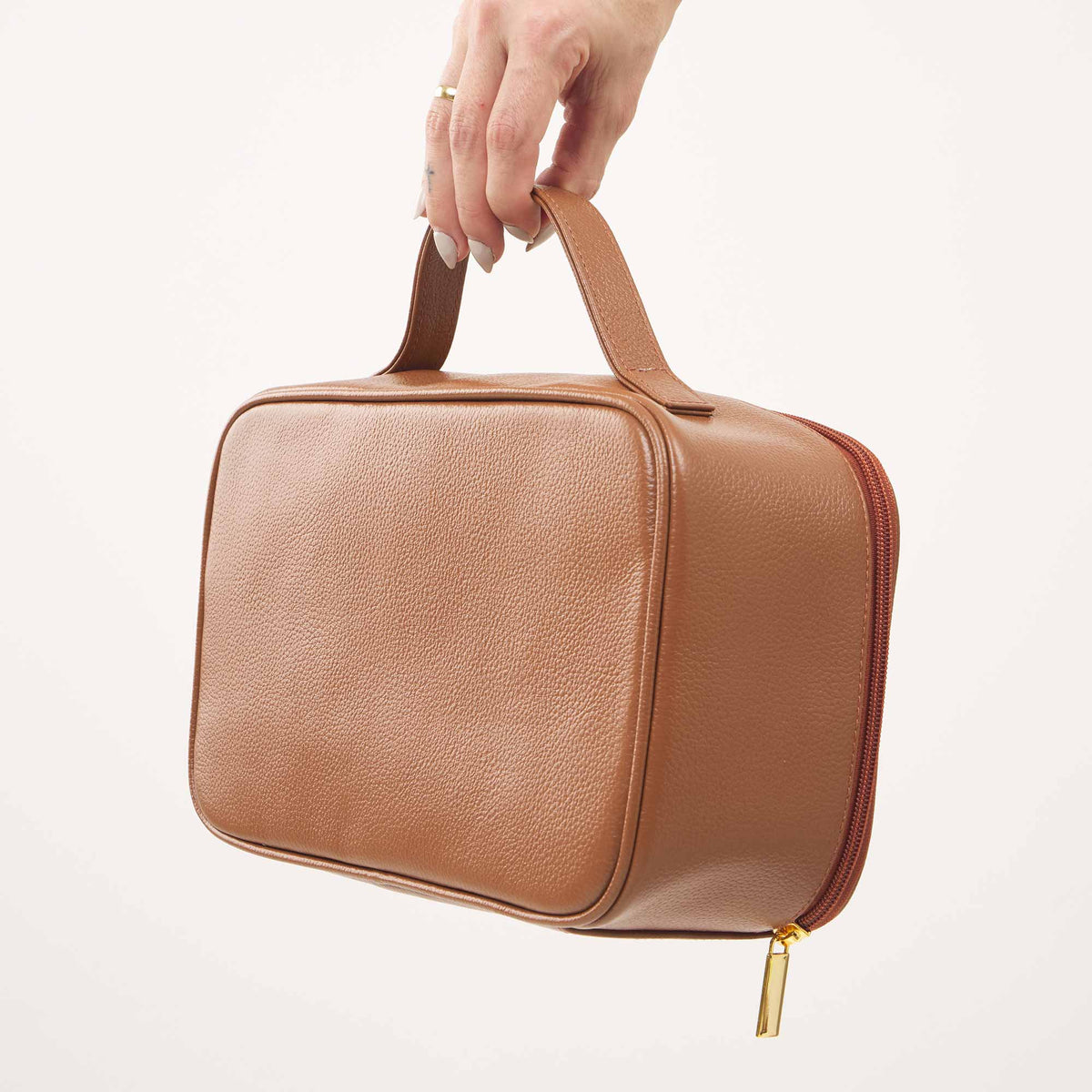 Necessaire de Couro Legítimo com Visor | Artesanal