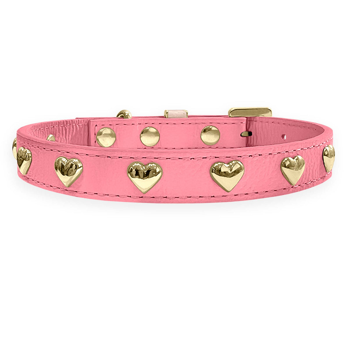 Coleira Personalizada para Cachorro com Corações | Stella