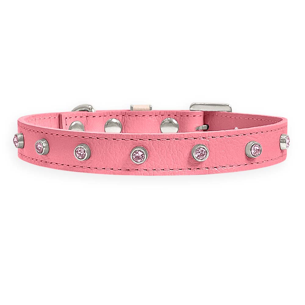 Coleira Personalizada para Cachorro com Strass | Alice