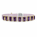 Lilás Candy e pedras Amethyst