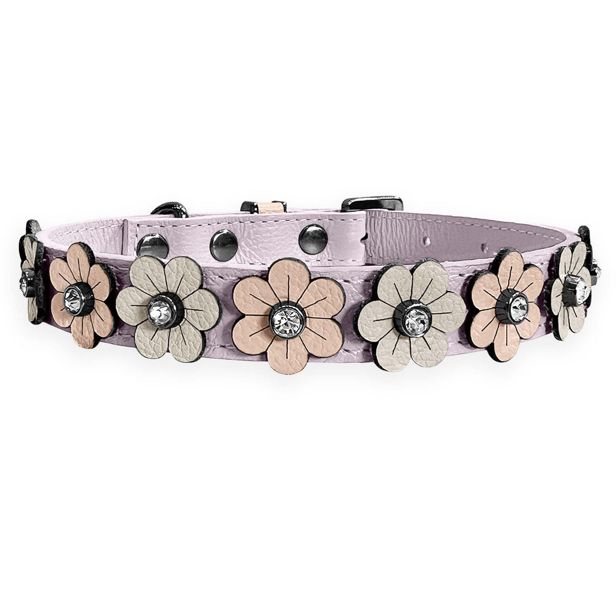 Coleira Personalizada para Cachorro com Flores | Prímula