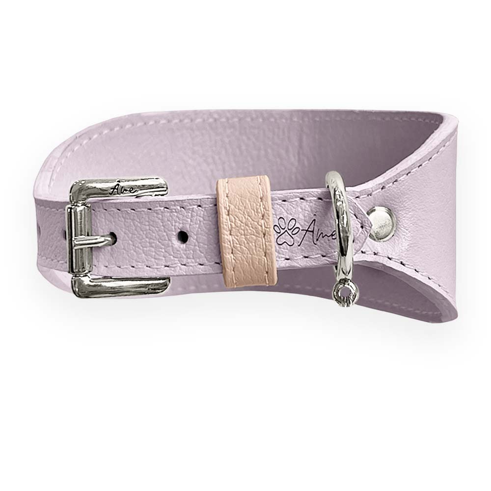 Coleira de Couro para Galgo com Design Anatômico
