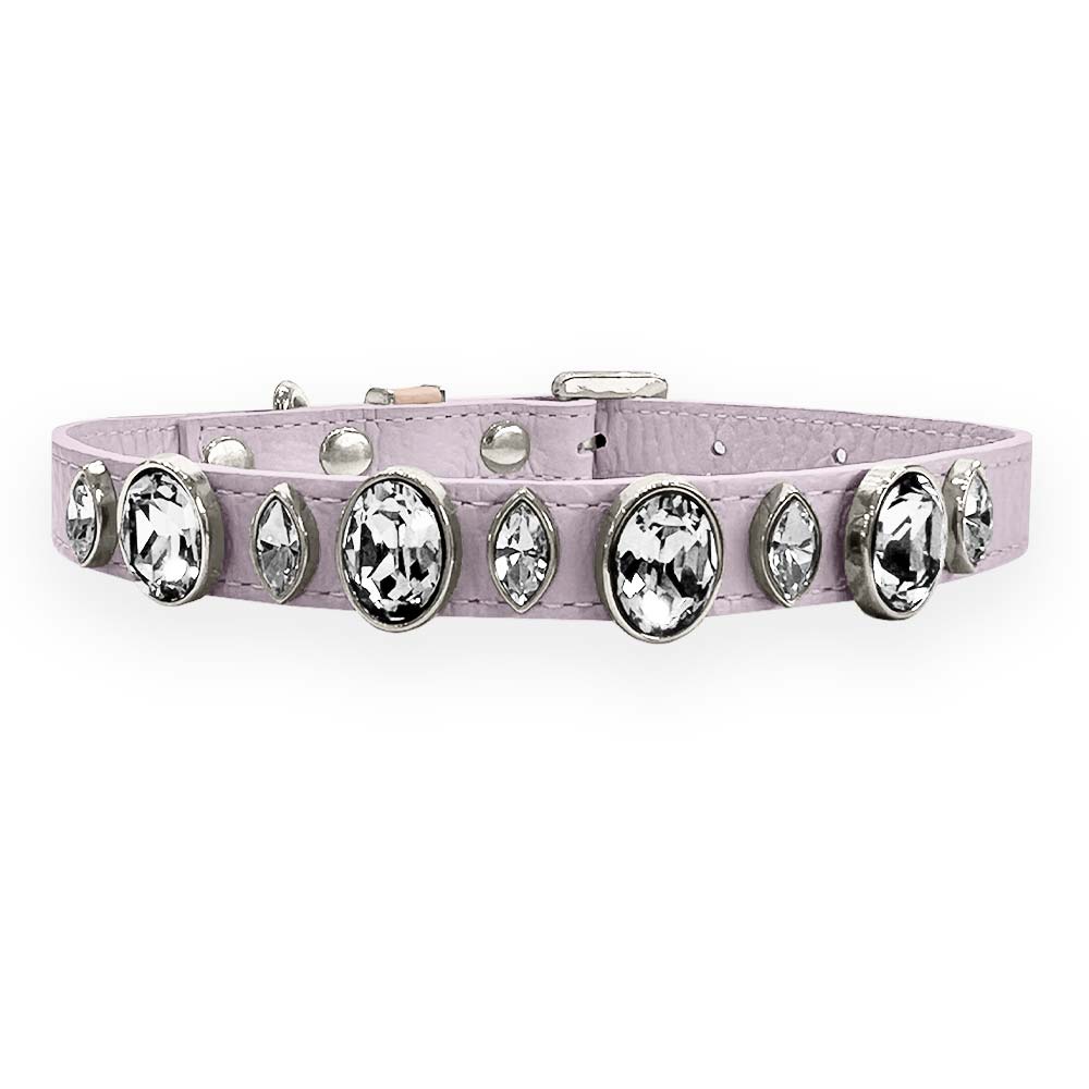 Coleira para Cachorro com Cristais de Strass | Catarina