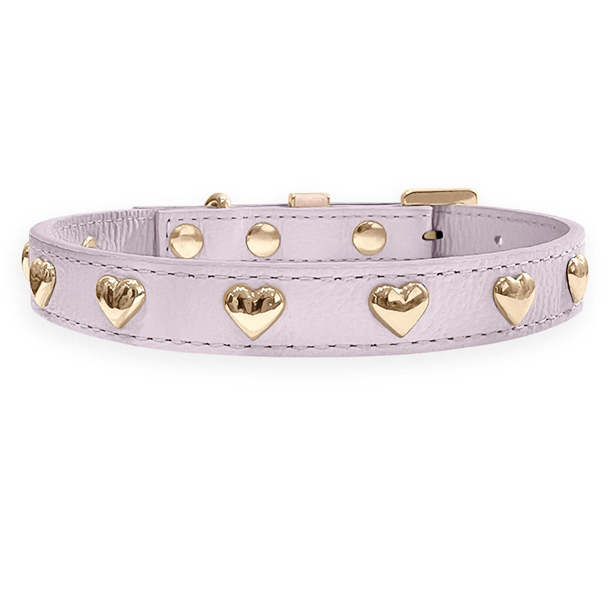 Coleira Personalizada para Cachorro com Corações | Stella