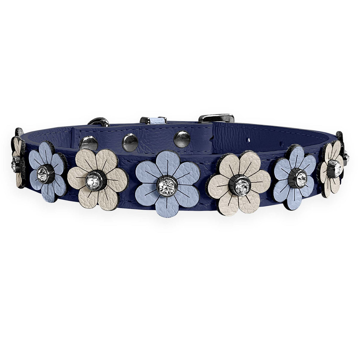 Coleira Personalizada para Cachorro com Flores | Prímula