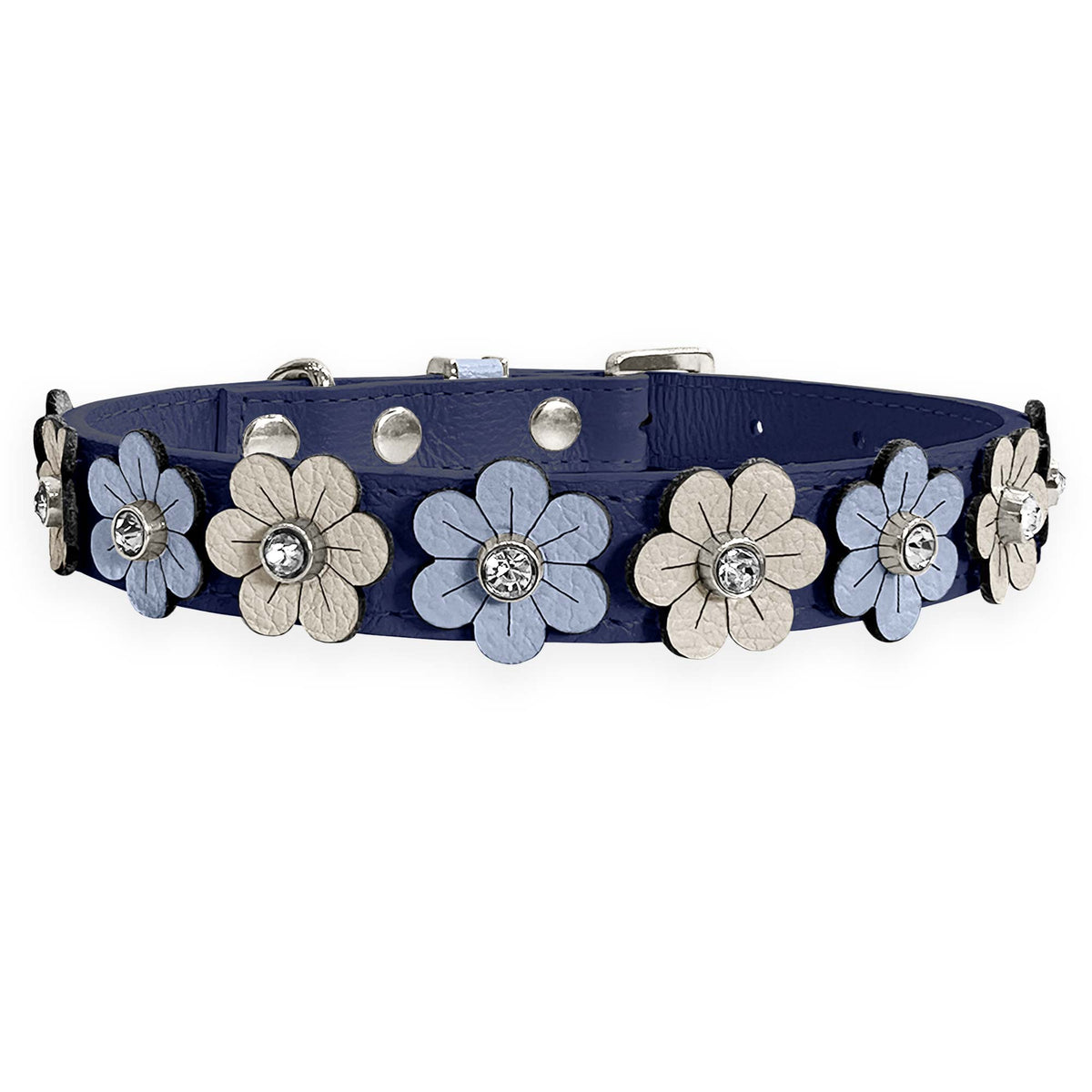 Coleira Personalizada para Cachorro com Flores | Prímula