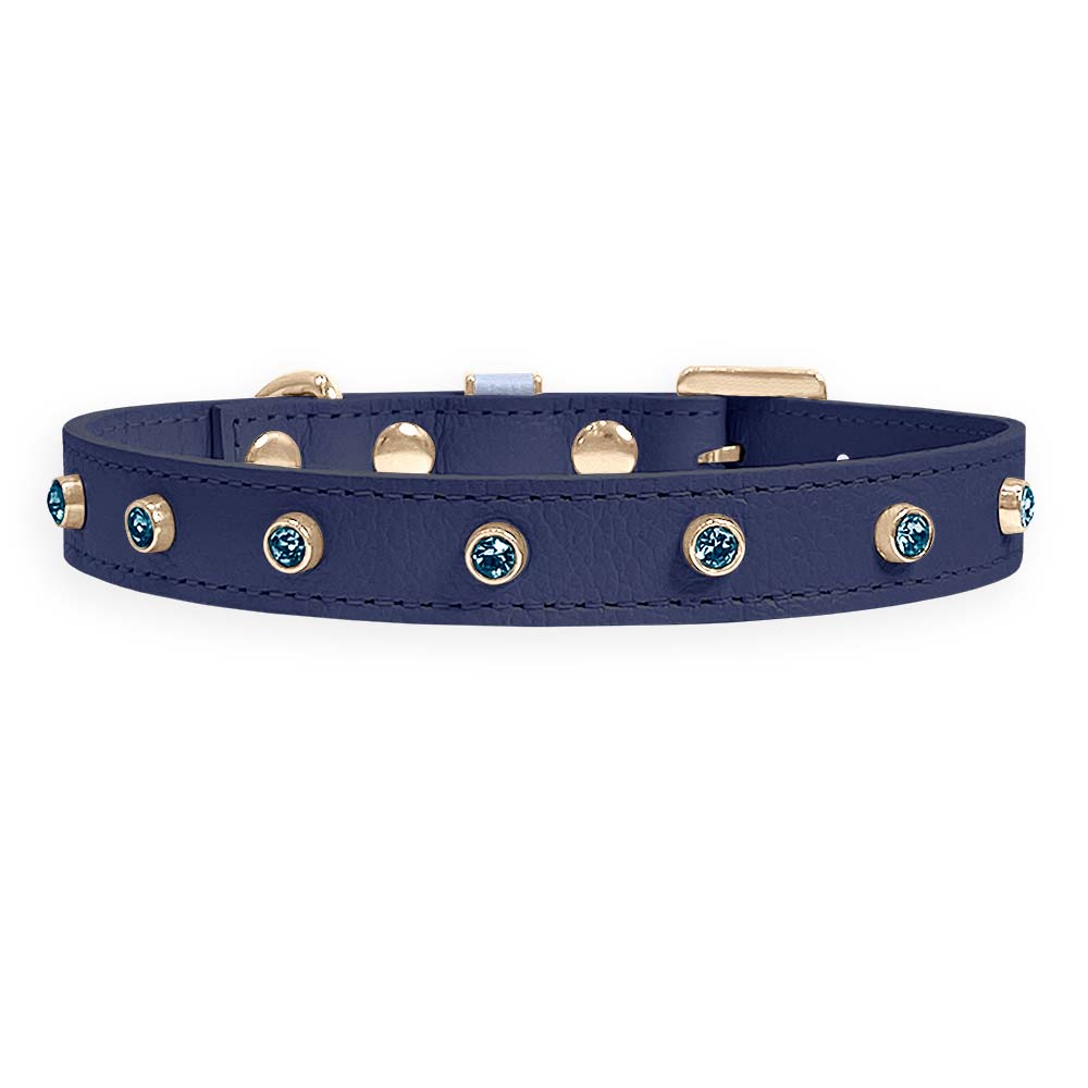 Coleira Personalizada para Cachorro com Strass | Alice