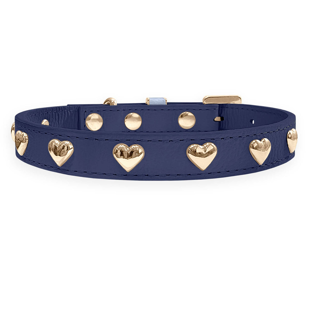 Coleira Personalizada para Cachorro com Corações | Stella