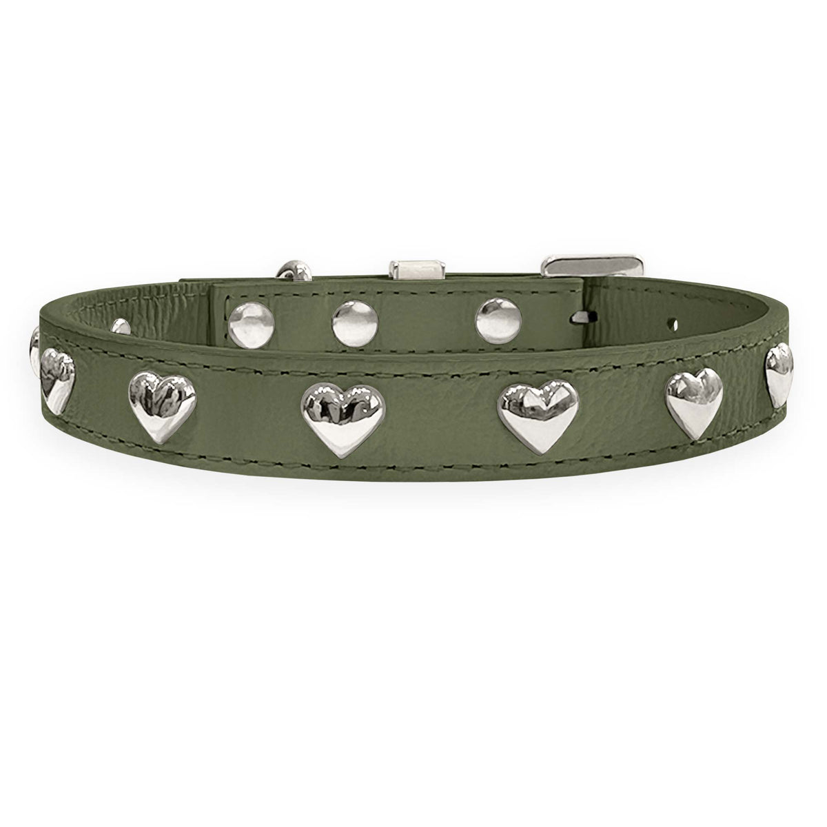Coleira Personalizada para Cachorro com Corações | Stella