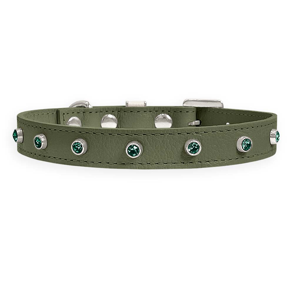 Coleira Personalizada para Cachorro com Strass | Alice