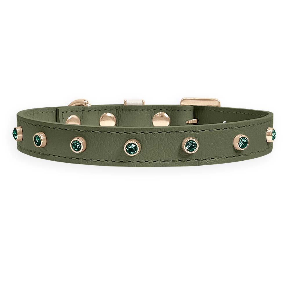 Coleira Personalizada para Cachorro com Strass | Alice