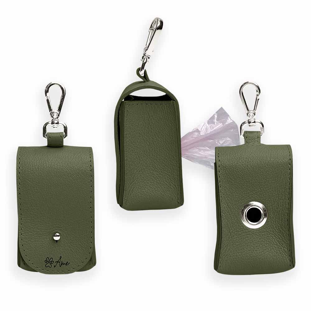 Porta Saquinhos Higiênicos de Couro para Cachorro