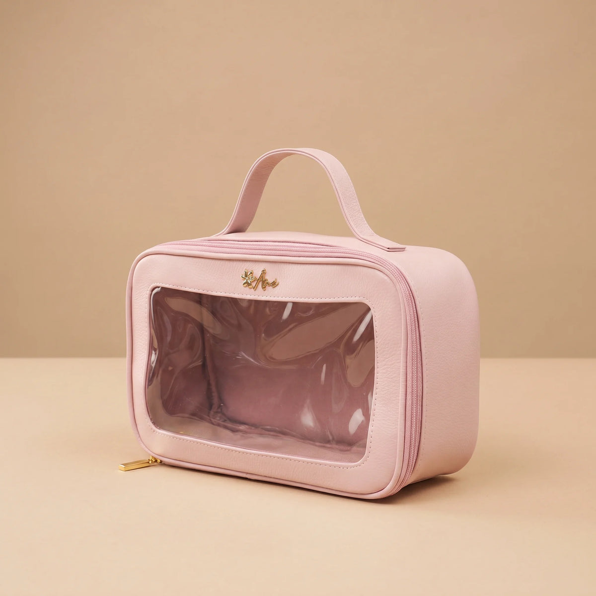 Necessaire de Couro Legítimo com Visor | Artesanal