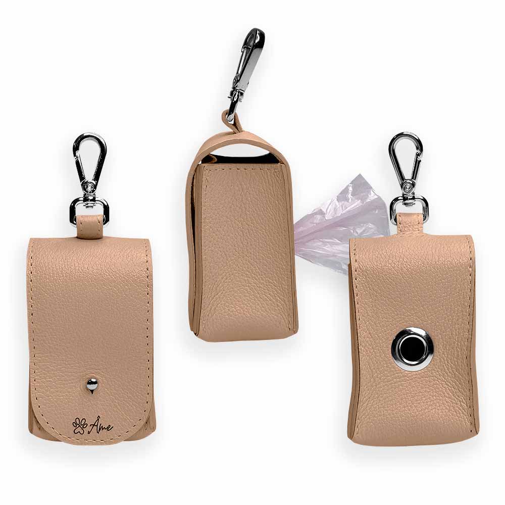 Porta Saquinhos Higiênicos de Couro para Cachorro