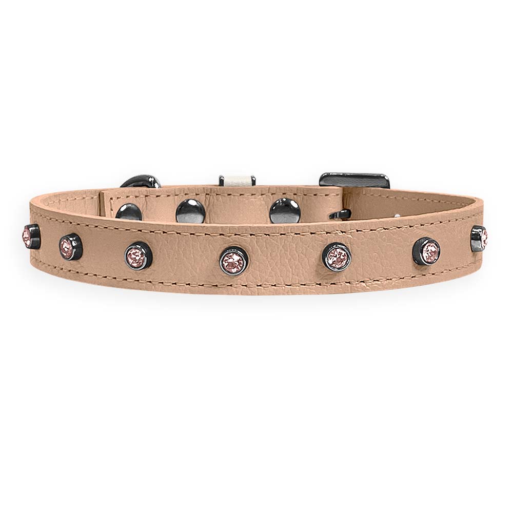 Coleira Personalizada para Cachorro com Strass | Alice