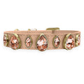 Nude com Off White e pedras Padparadscha
